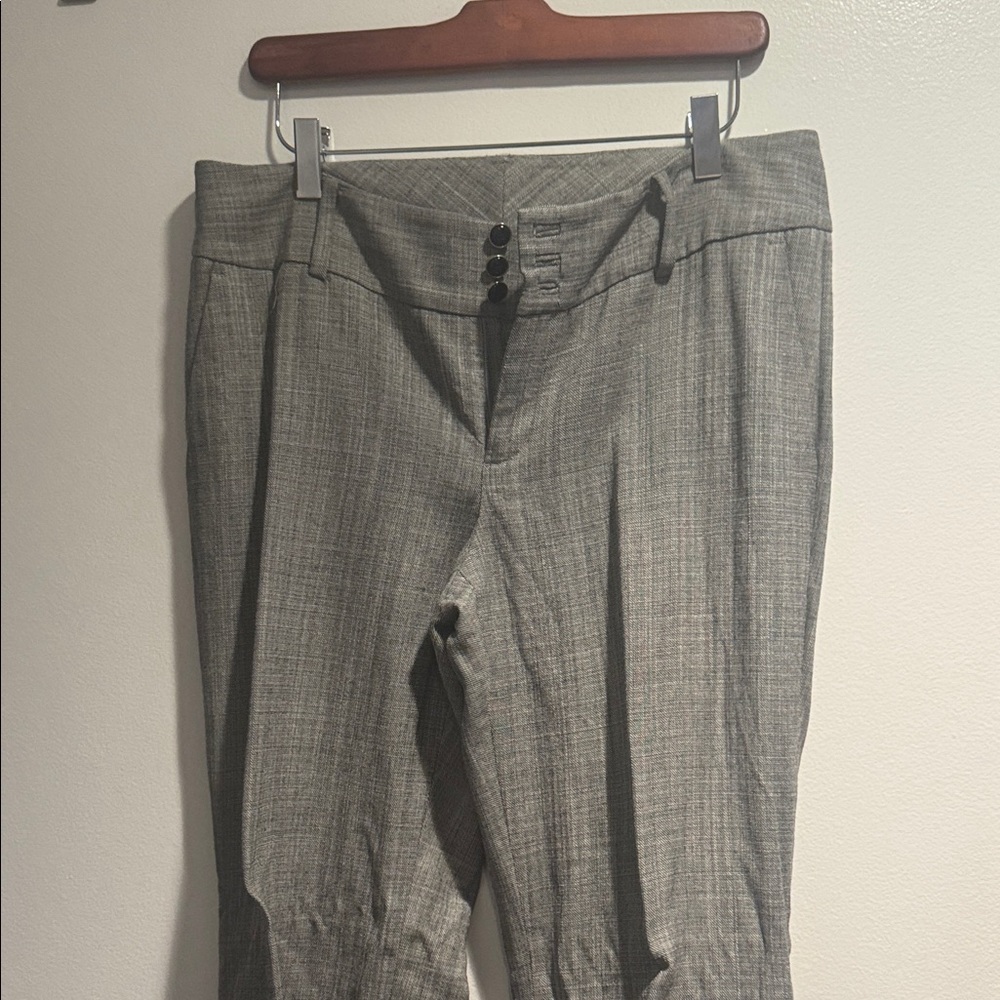 Gently worn cuffed stretch wool gabardine pants by Banana Republic